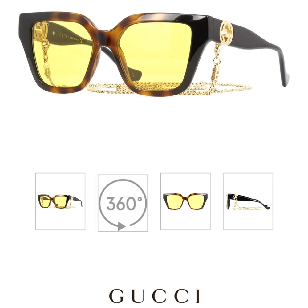 Gucci Sunglasses with Chain